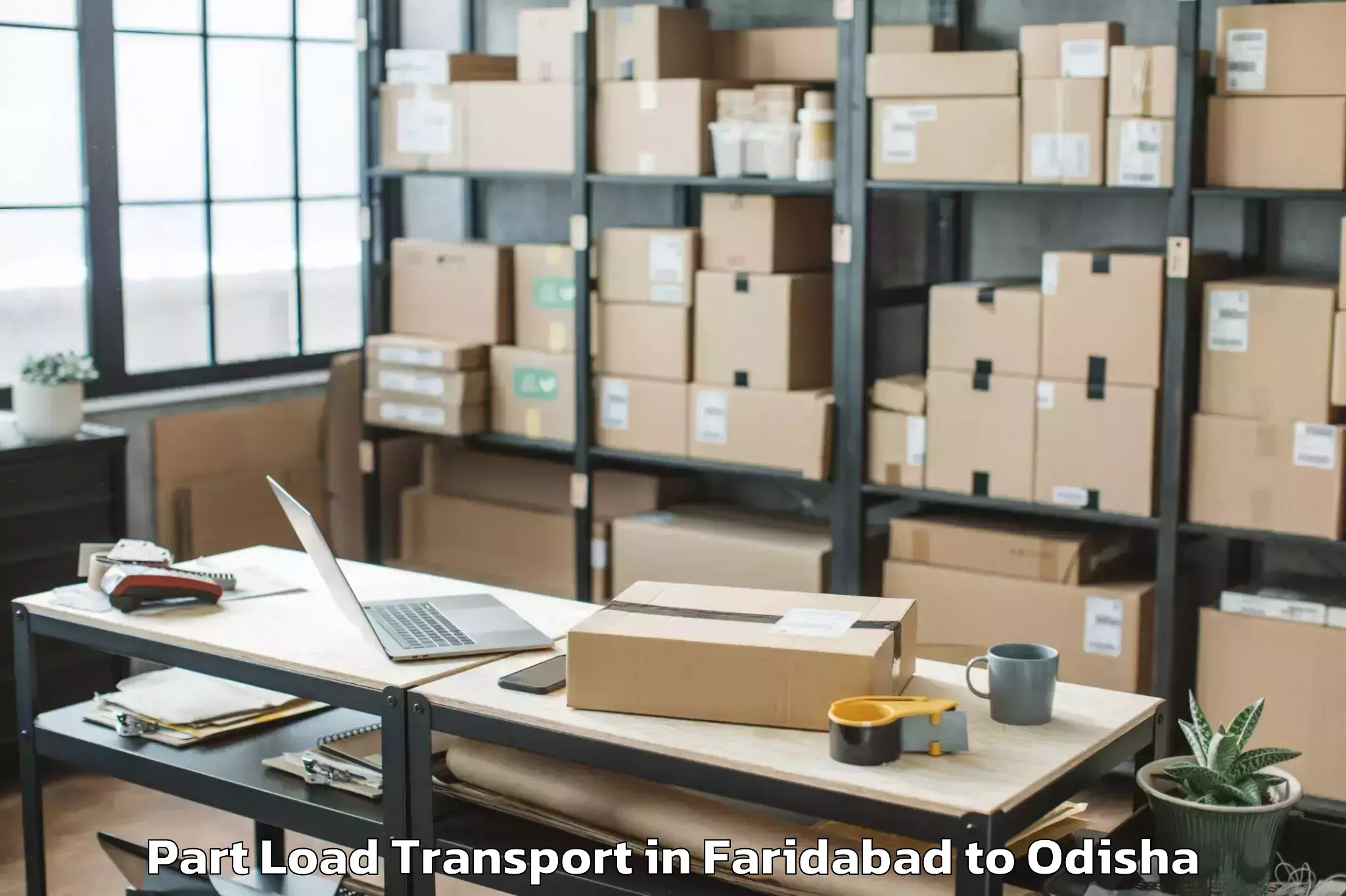 Reliable Faridabad to Kochinda Part Load Transport